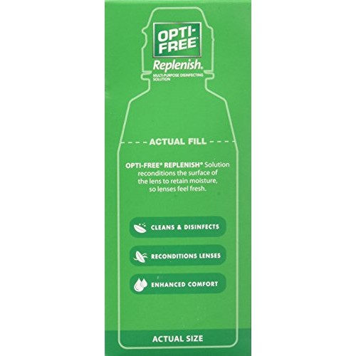 Opti-Free replenish solution for contact lenses 4 Fl oz