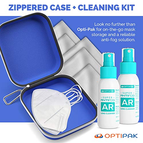 OPTIPAK Anti Fog Spray for Glasses - Antifog Cleaner with Microfiber Cloth fo...