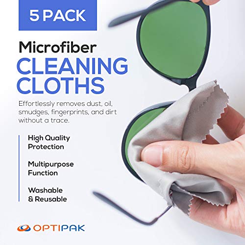 OPTIPAK Anti Fog Spray for Glasses - Antifog Cleaner with Microfiber Cloth fo...