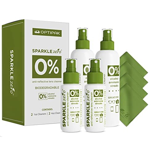 OPTIPAK Lens Cleaner Spray Kit – Eco Friendly Biodegradable Lens Cleaner with...