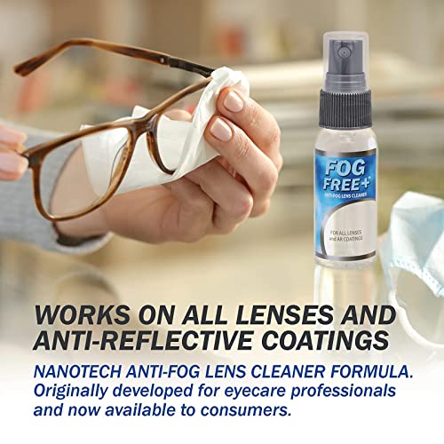Fog Free Plus Anti-Fog Spray for Glasses - Lens Cleaner and Defogger - Effect...