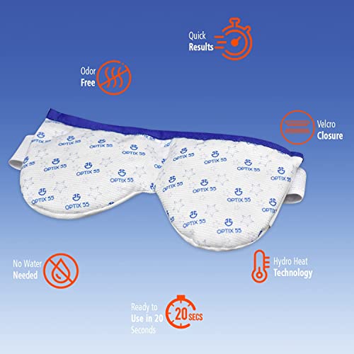 Eye Mask for Dry Eyes - Moist Heat Microwave Activated Warm Compress, Relieve...