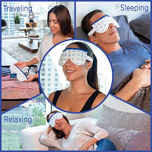 Eye Mask for Dry Eyes - Moist Heat Microwave Activated Warm Compress, Relieve...