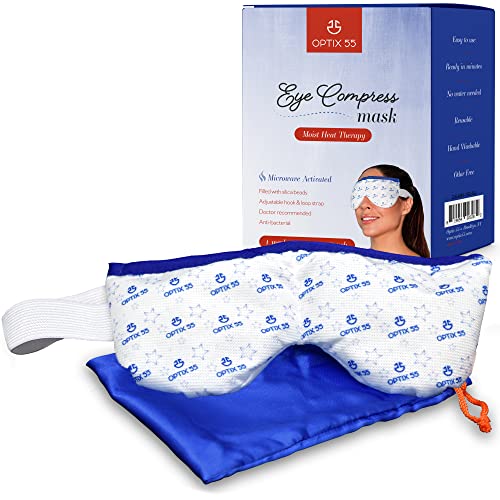 Eye Mask for Dry Eyes - Moist Heat Microwave Activated Warm Compress, Relieve...