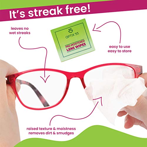 Eyeglass Cleaner Lens Wipes - 600 Pre-Moistened Individual Wrapped Packets in...