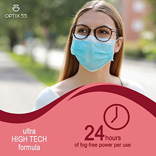 Fog Gone Anti Fog Wipe for Glasses, Reusable Anti Fogging Microfiber Cleaning...