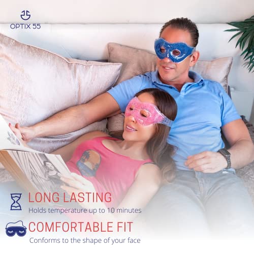Gel Eye Mask with Eye Holes- Hot Cold Compress Pack Eye Therapy | Cooling Eye...
