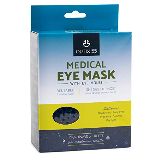 Gel Eye Mask with Eye Holes- Hot Cold Compress Pack Eye Therapy | Cooling Eye...