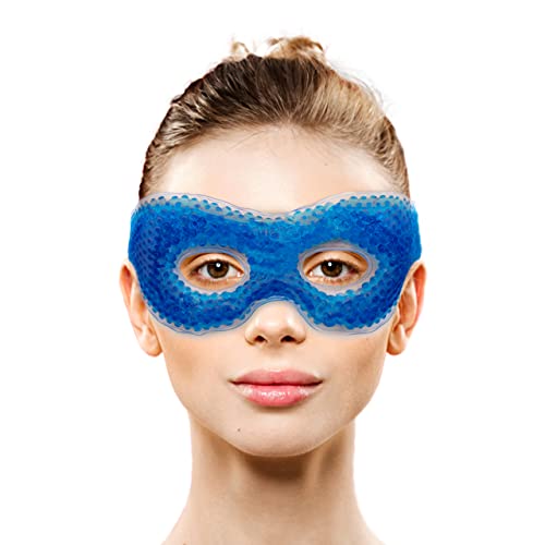 Gel Eye Mask with Eye Holes- Hot Cold Compress Pack Eye Therapy | Cooling Eye...
