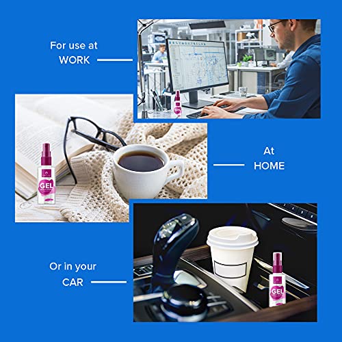 Gel Lens Cleaner Kit - (2) 2oz Eye Glasses Cleaner Gel Spray + (2) Microfiber...