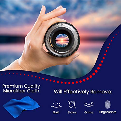 Glasses Cleaner Kit | 30 Pre-Moistened Lens Wipes, 1oz Eyeglass Cleaner Spray...