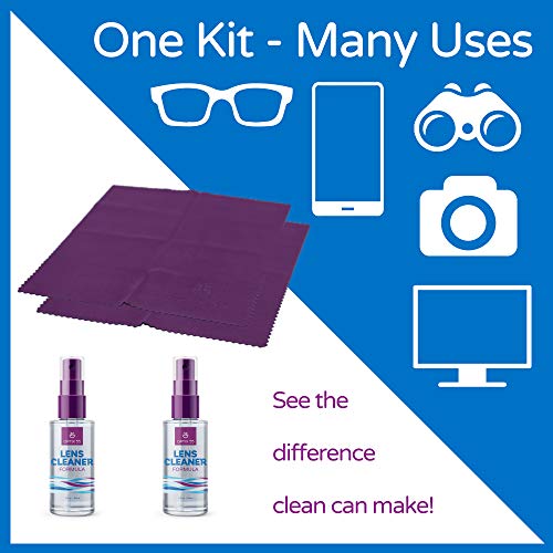 Lens Cleaner Spray Kit - Alcohol & Ammonia Free | Eye Glasses Cleaner Spray +...