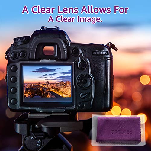 Microfiber Cleaning Cloths 12 Pack (6"x7") in Individual Vinyl Pouches | Glas...