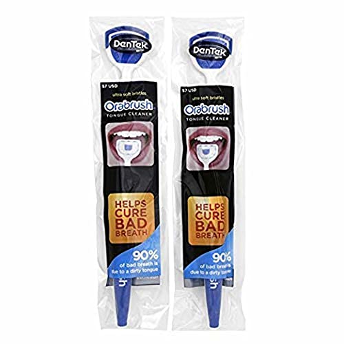 Orabrush Tongue Cleaner Helps Fight Bad Breath, 2 Pack