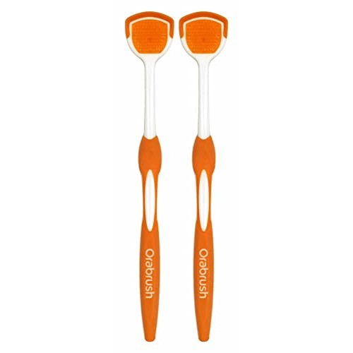 Orabrush Tongue Cleaner Helps Fight Bad Breath, 2 Pack