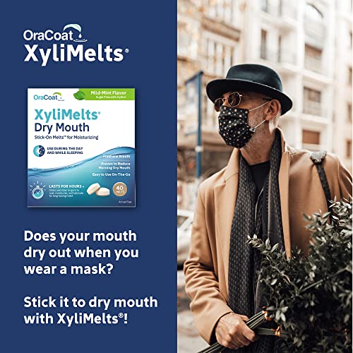 Oracoat Xylimelts Oral adhering Discs, Mild Mint 40 Count, (Pack of 6).. 240 ...