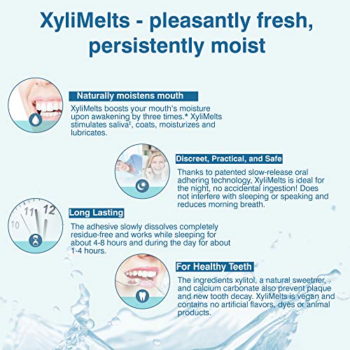 XyliMelts for Dry Mouth, Mint-Free, 80-Count Box
