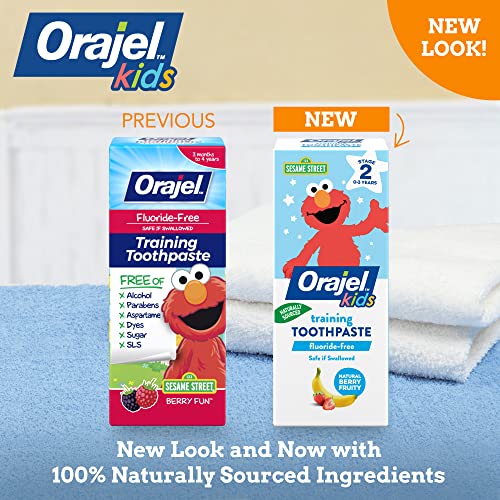 Orajel Elmo FluorideFree Training Toothpaste, Fun, One Tube: #1 Pediatrician ...