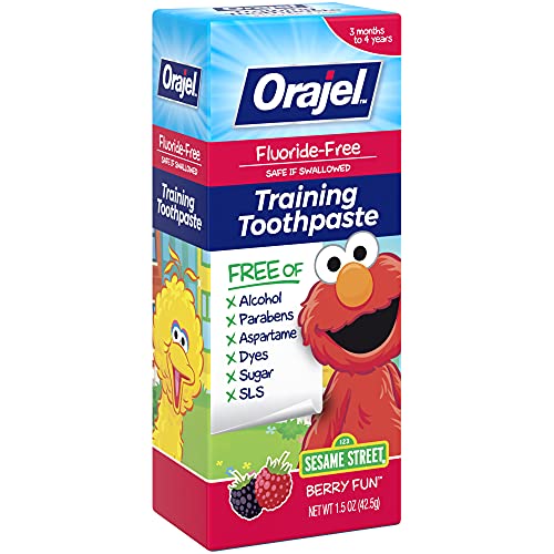 Orajel Elmo FluorideFree Training Toothpaste, Fun, One Tube: #1 Pediatrician ...