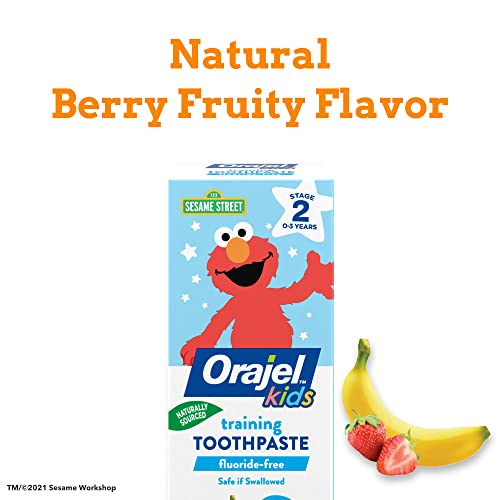 Orajel Elmo FluorideFree Training Toothpaste, Fun, One Tube: #1 Pediatrician ...