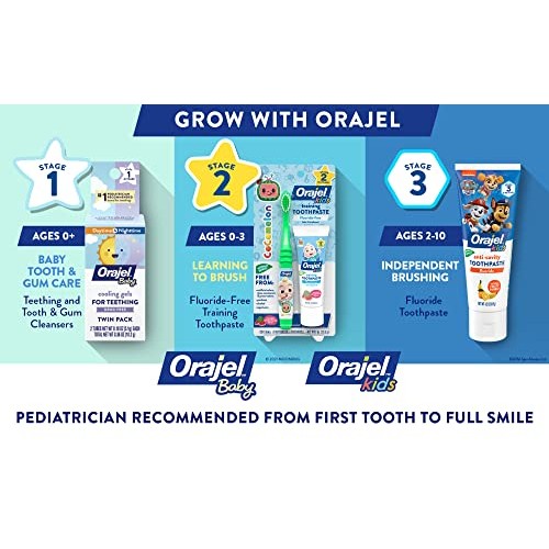 Orajel Elmo FluorideFree Training Toothpaste, Fun, One Tube: #1 Pediatrician ...