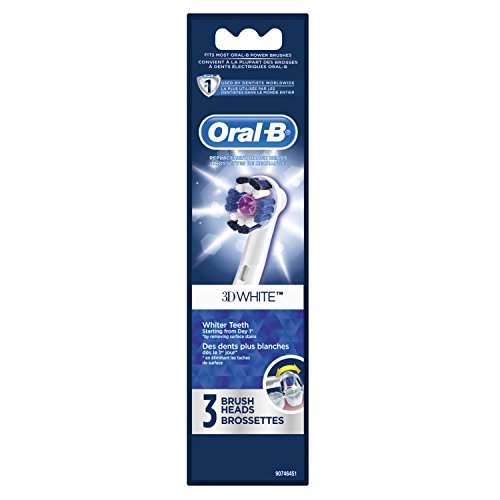 Oral-B 3D White Electric Toothbrush Replacement Brush Heads Refill, 3 Count