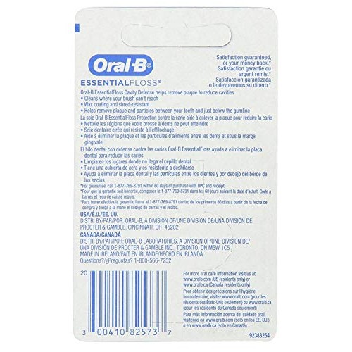 Oral-B 54 Yards Floss Essential Mint Wax (6 Pack)