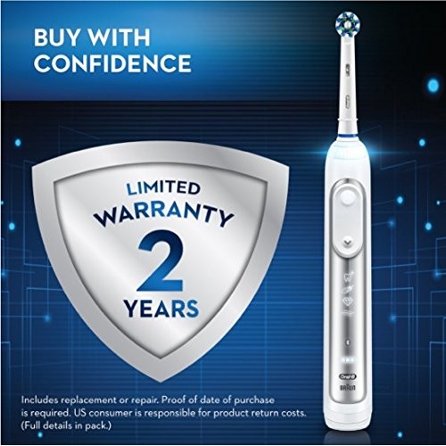 Oral-B 7500 Electric Toothbrush with Replacement Brush Heads and Travel Case,...