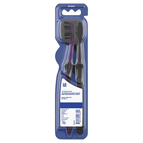 Oral-B Charcoal Toothbrush Whitening Therapy, Medium 2ct