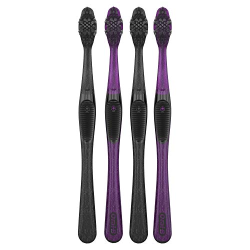 Oral-B Charcoal Toothbrush Whitening Therapy, Soft 4ct