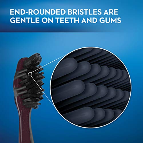 Oral-B Charcoal Toothbrush Whitening Therapy, Soft 4ct