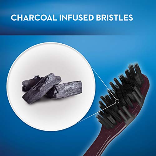 Oral-B Charcoal Toothbrush Whitening Therapy, Soft 4ct