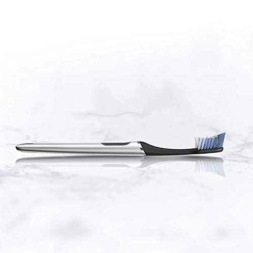 Oral-B Clic Manual Toothbrush, Chrome Black, with 1 Bonus Replacement Brush H...