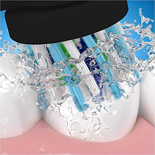 Oral-B CrossAction Black Toothbrush Heads Pack of 4 Replacement Refills for E...