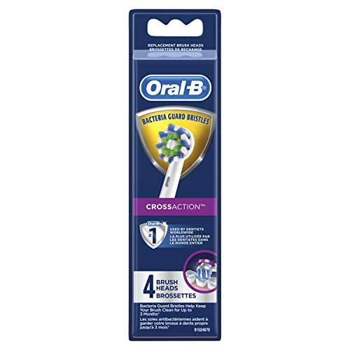 Oral-B CrossAction Electric Toothbrush Replacement Brush Heads Refill, 4ct (P...