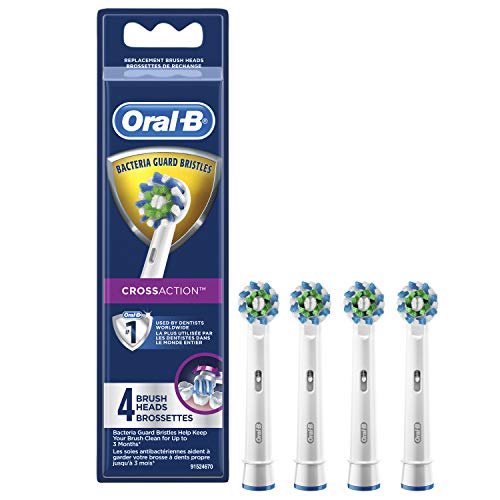 Oral-B CrossAction Electric Toothbrush Replacement Brush Heads Refill, 4ct (P...