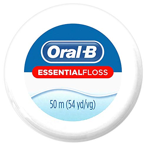 Oral-B Essential Floss, Waxed, Mint, 54 Yards (50 meters) - Pack of 2