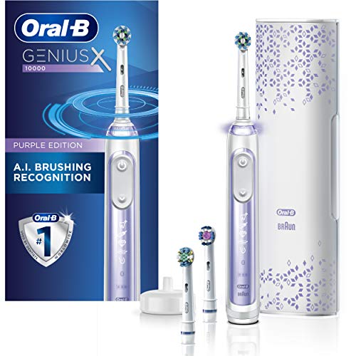 Oral-B GENIUS X Electric Toothbrush with 3 Oral-B Replacement Brush Heads and...