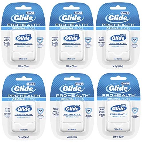 Oral-B Glide Pro-Health Dental Floss, Original Floss, 50m, Pack of 6