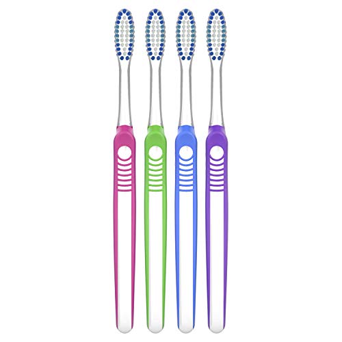 Oral-b Indicator Contour Clean Toothbrushes, Extra Value Pack, Medium, 4 Coun...