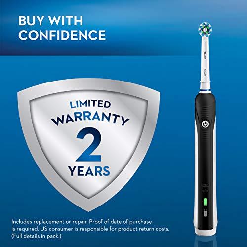 Oral-B Pro 1000 CrossAction Electric Toothbrush, Black