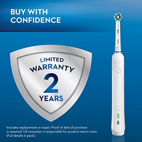 Oral-B Pro 1000 Power Rechargeable Electric Toothbrush Powered by Braun ,1 co...