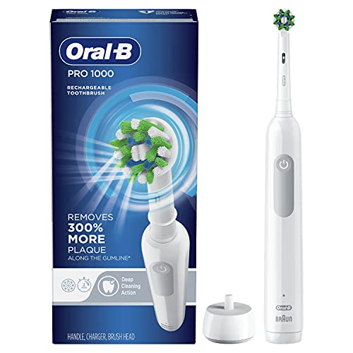 Oral-B Pro 1000 Power Rechargeable Electric Toothbrush Powered by Braun ,1 co...