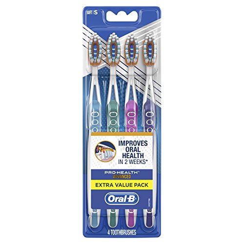 Oral-B Pro-health Advanced Manual Toothbrush, 38 Soft, 4 Count