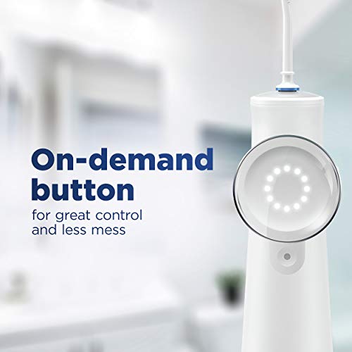 Oral-B Water Flosser Advanced, Cordless Portable Oral Irrigator Handle with 2...