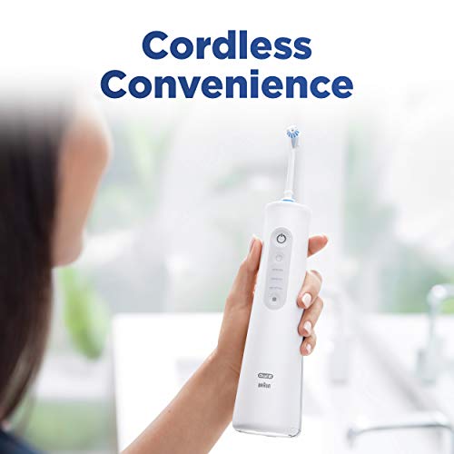 Oral-B Water Flosser Advanced, Cordless Portable Oral Irrigator Handle with 2...