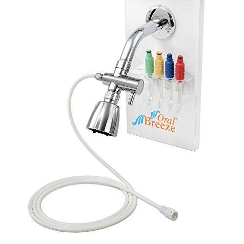 Oral Breeze ShowerBreeze & QuickBreeze Combo Pack, Water Jet Dental Irrigator...