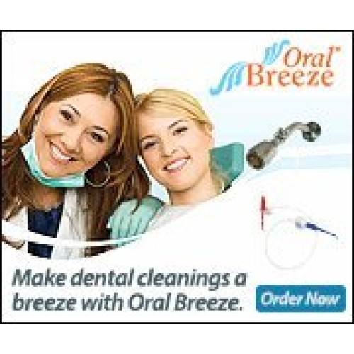 Oral Breeze ShowerBreeze & QuickBreeze Combo Pack, Water Jet Dental Irrigator...