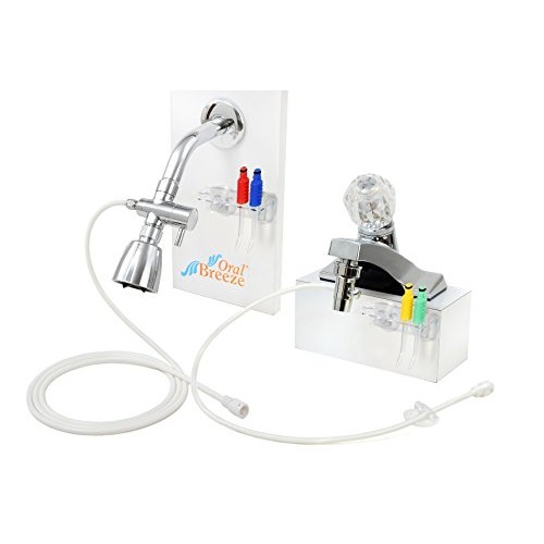 Oral Breeze ShowerBreeze & QuickBreeze Combo Pack, Water Jet Dental Irrigator...