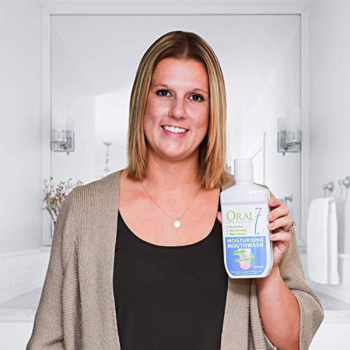 Oral7 Dry Mouth Mouthwash Alcohol Free Oral Rinse with Xylitol, Moisturizing ...